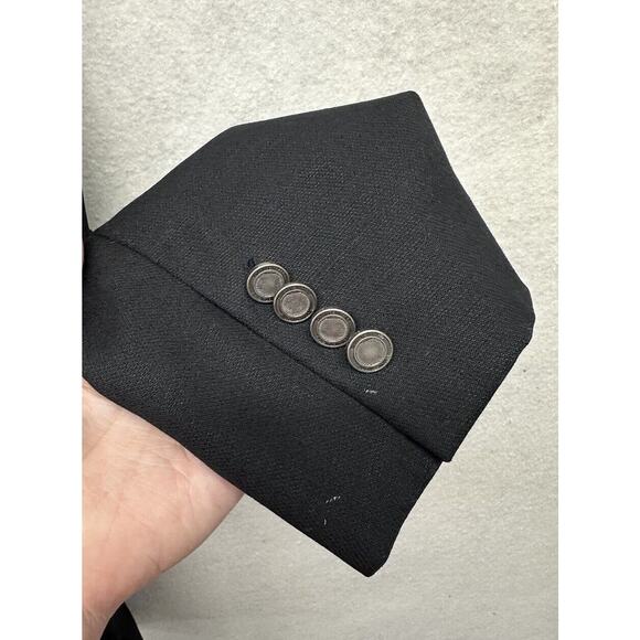 Emanuel Ungaro Mens Black 3 Button Suit Jacket Wool Size‎ 37 R - Picture 7 of 10